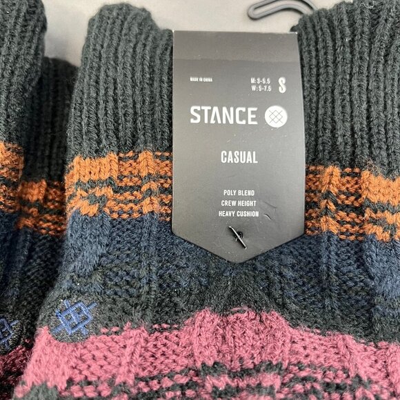 STANCE Slipper Crew Socks Size Small Lot of 2 Cozy NWT New Toasted Casual House - Picture 3 of 5